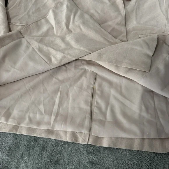 R Label Double Breasted 100% Silk Pink Blazer Size XS Womens $298 MSRP - Picture 4 of 9